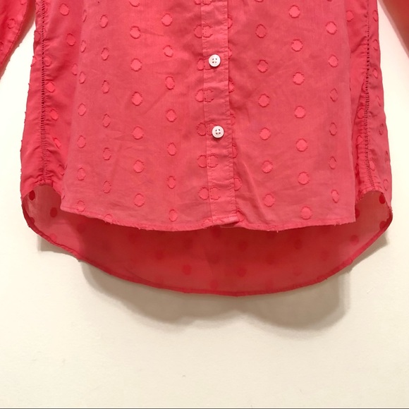 Crown & Ivy Coral Long Sleeve Blouse - Picture 4 of 10